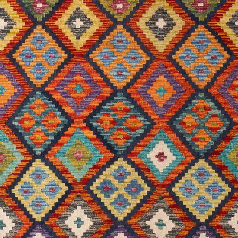Kelim Maimene Teppich 210x293cm - mehrfarbig