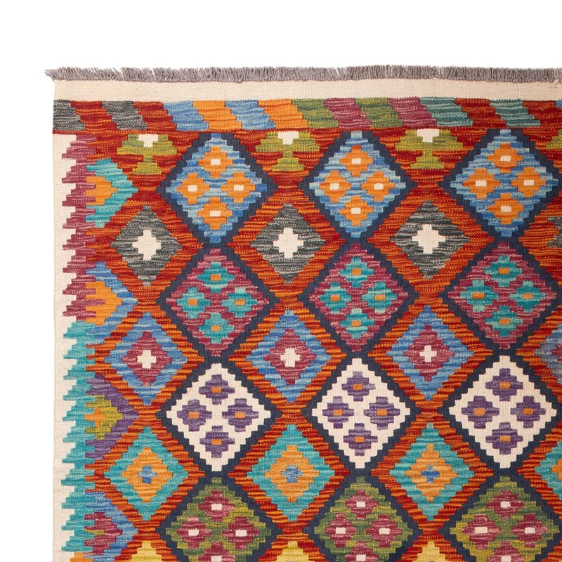 Kelim Maimene Teppich 210x293cm - mehrfarbig