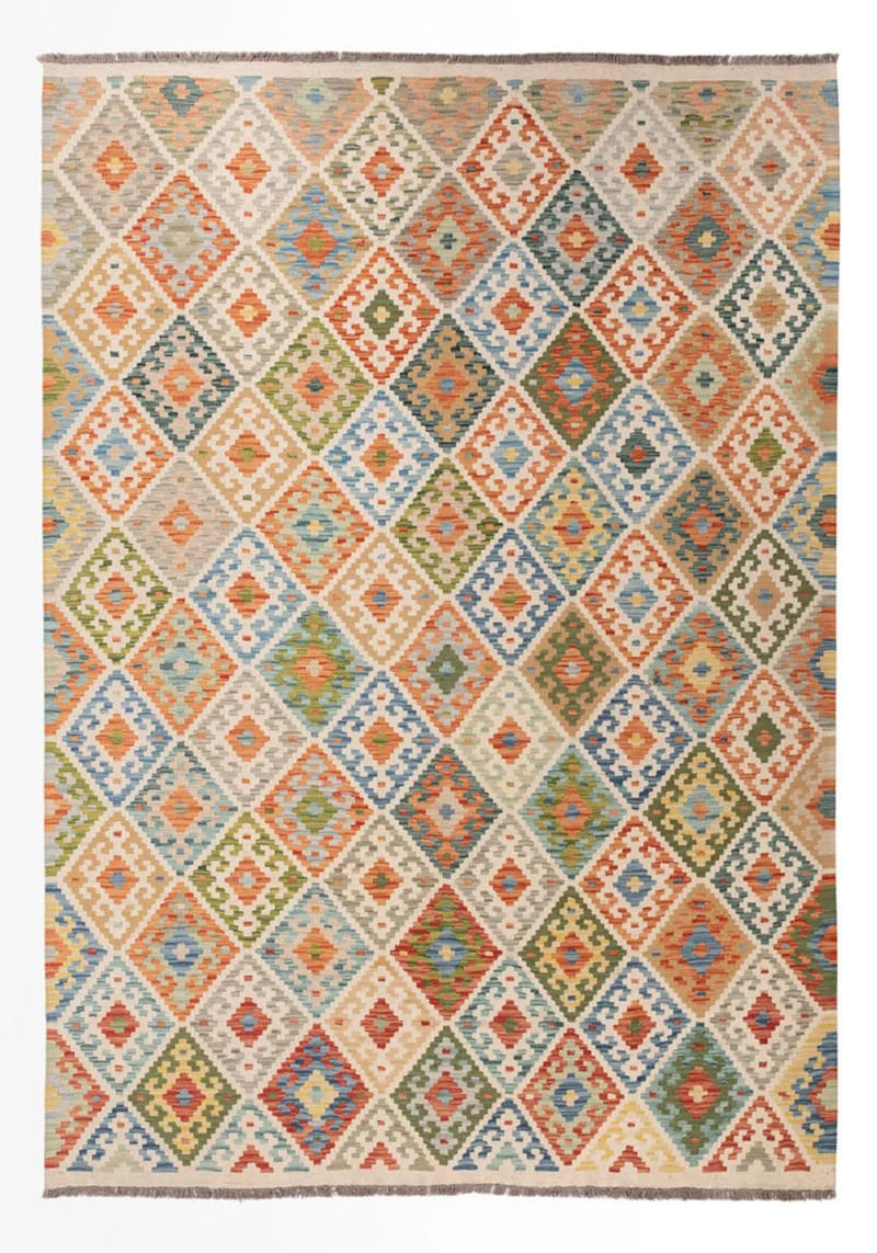 Kelim Maimene Teppich 206x299cm - mehrfarbig