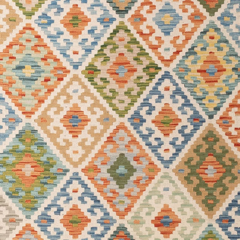 Kelim Maimene Teppich 206x299cm - mehrfarbig