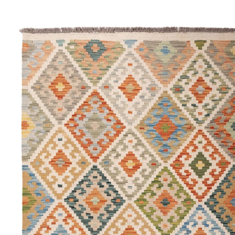 Kelim Maimene Teppich 206x299cm - mehrfarbig