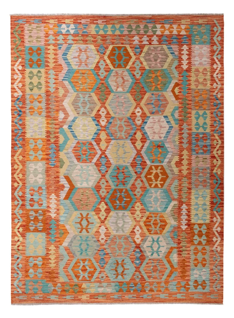 Kelim Maimene Teppich 210x294cm - mehrfarbig