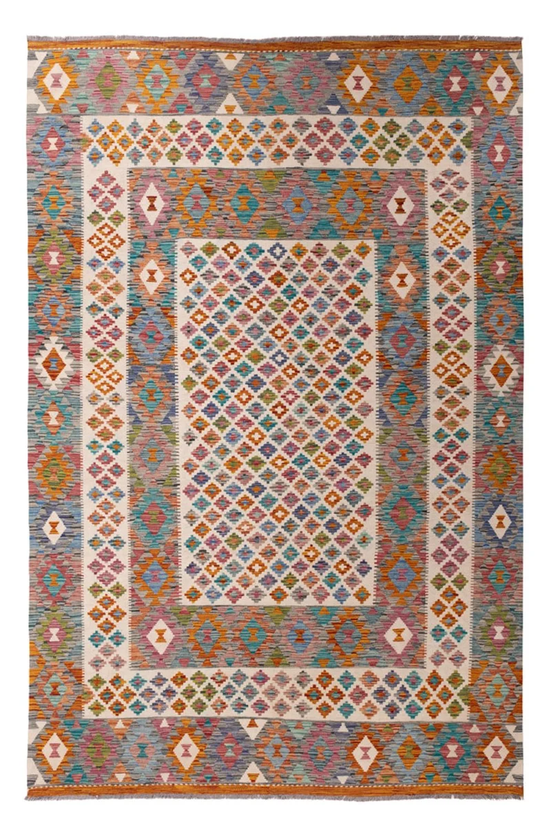 Kelim Maimene Teppich 203x301cm - mehrfarbig