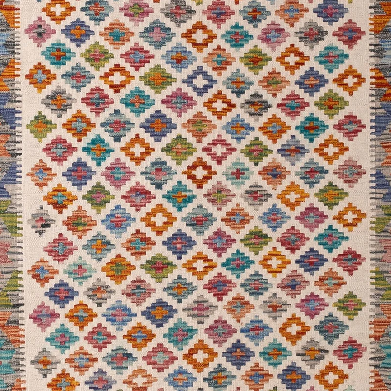 Kelim Maimene Teppich 203x301cm - mehrfarbig