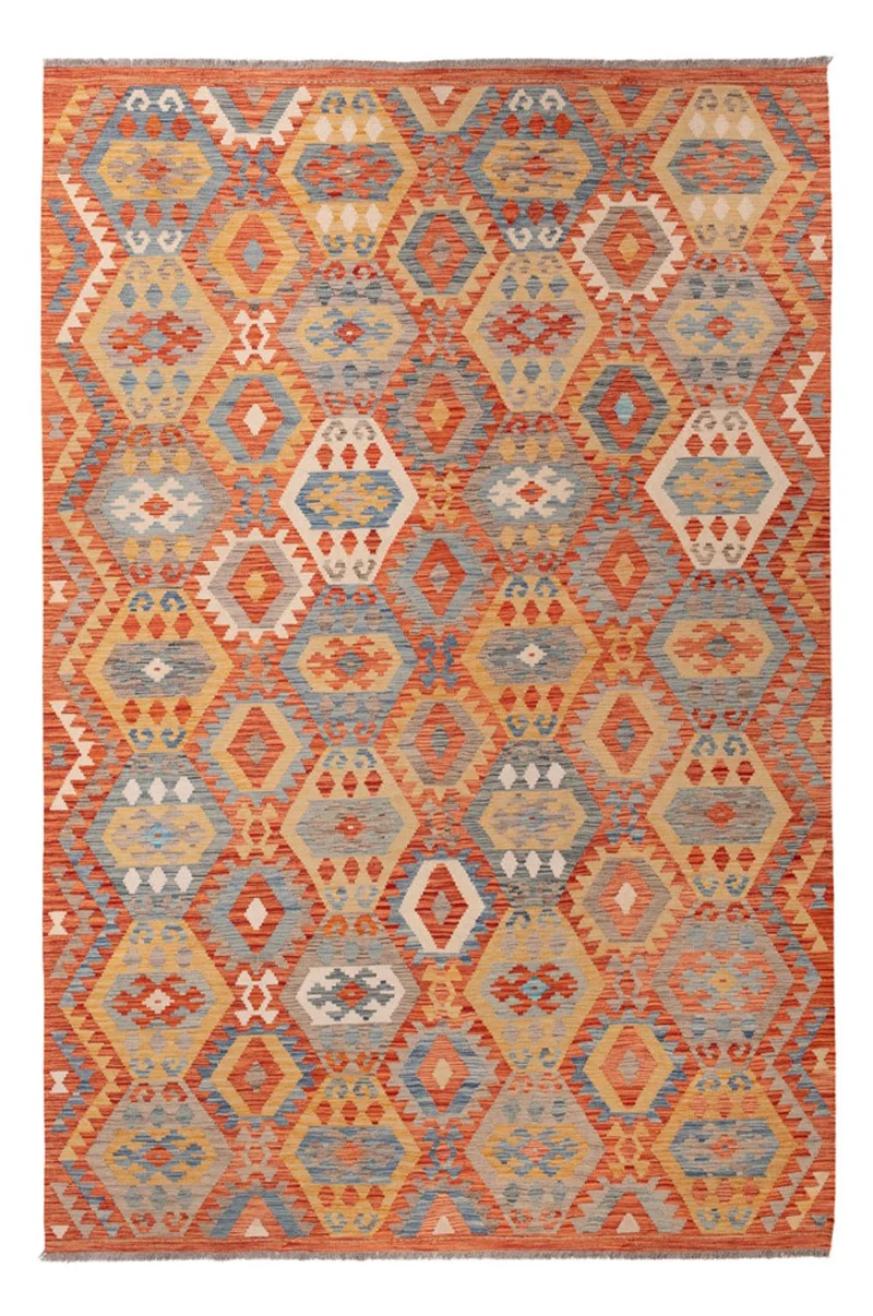Kelim Maimene Teppich 203x303cm - mehrfarbig