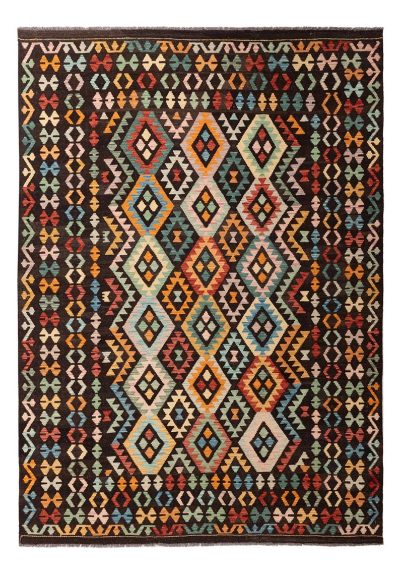 Kelim Maimene Teppich 206x291cm - mehrfarbig