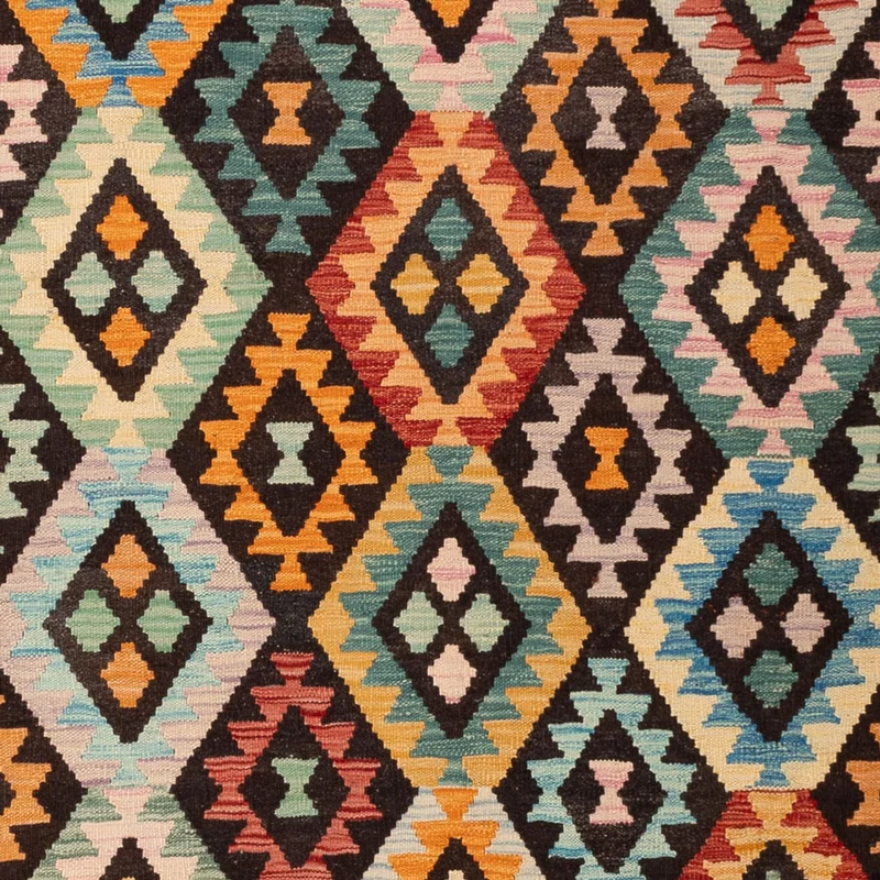 Kelim Maimene Teppich 206x291cm - mehrfarbig