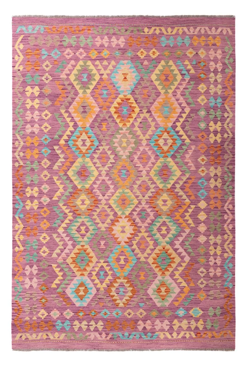 Kelim Maimene Teppich 198x299cm - mehrfarbig