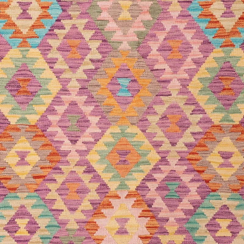 Kelim Maimene Teppich 198x299cm - mehrfarbig
