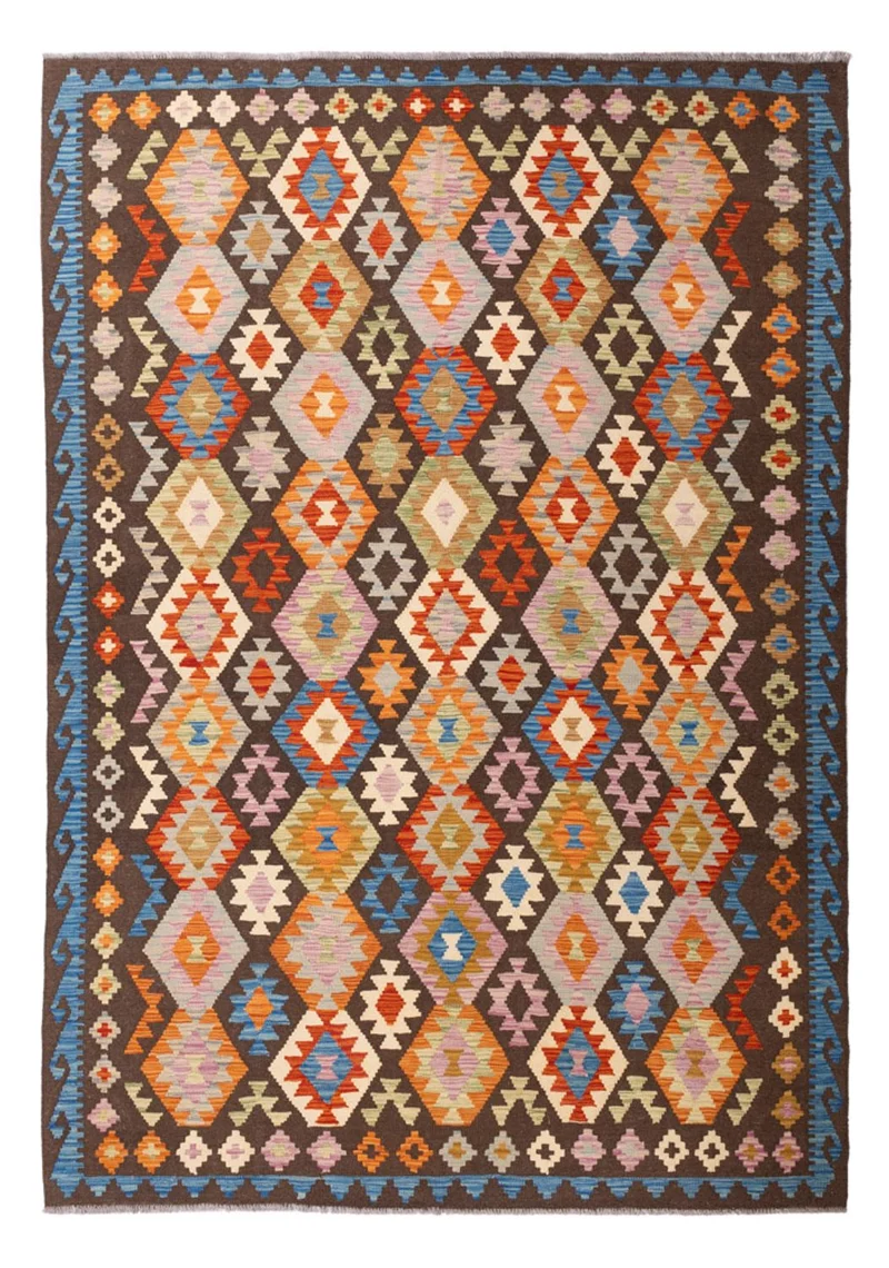 Kelim Maimene Teppich 204x290cm - mehrfarbig
