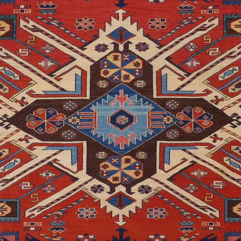 Kelim Afghan Teppich 218x292cm - rot