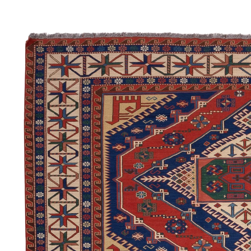 Kelim Afghan Teppich 212x320cm - rot