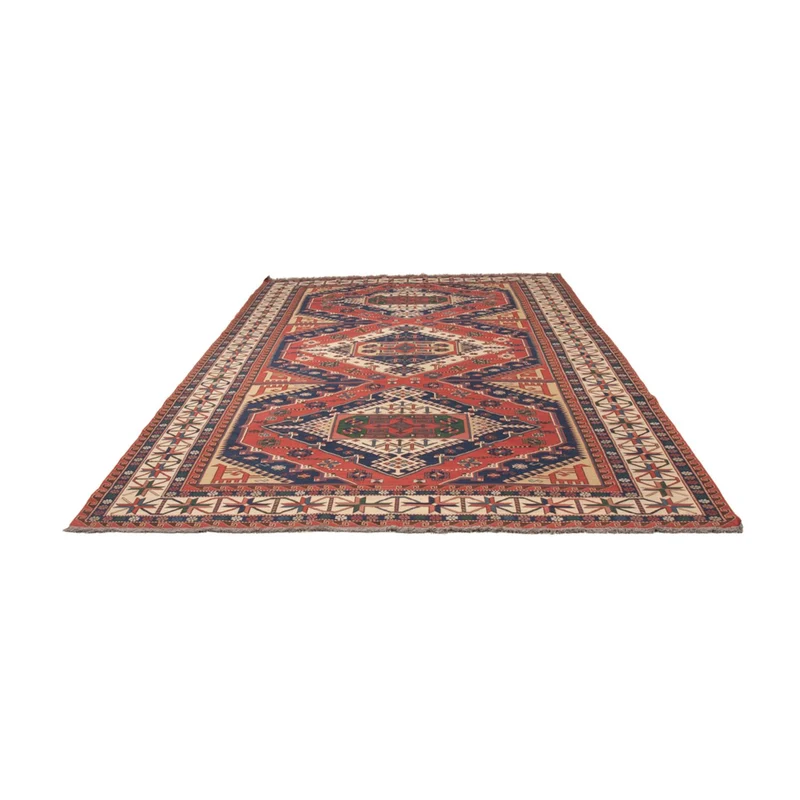 Kelim Afghan Teppich 212x320cm - rot