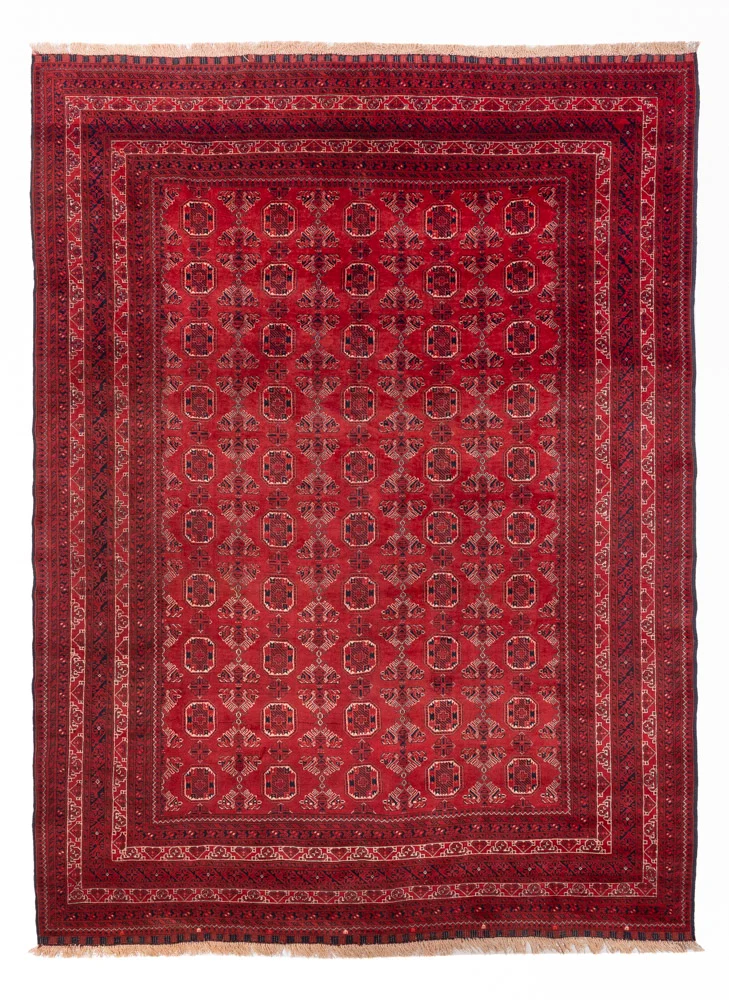 Afghan Teppich 203x275cm - Orientteppich - rot