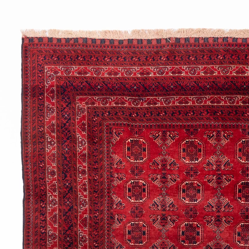 Afghan Teppich 203x275cm - Orientteppich - rot