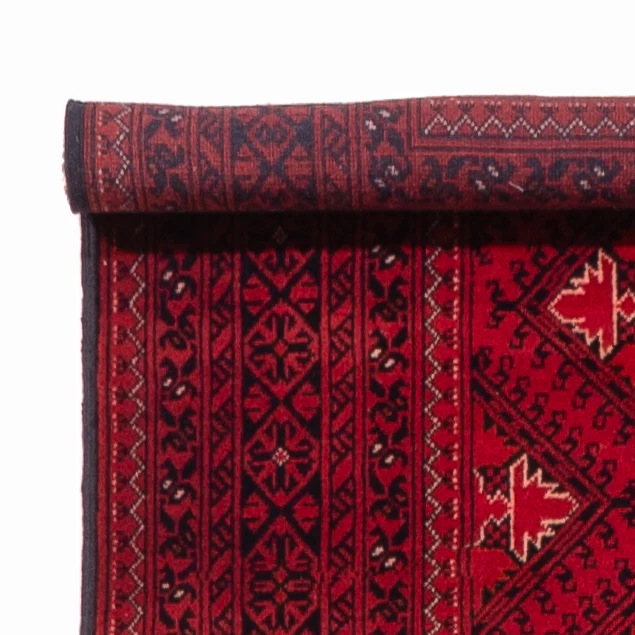 Afghan Teppich 77x390cm - Orientteppich - rot