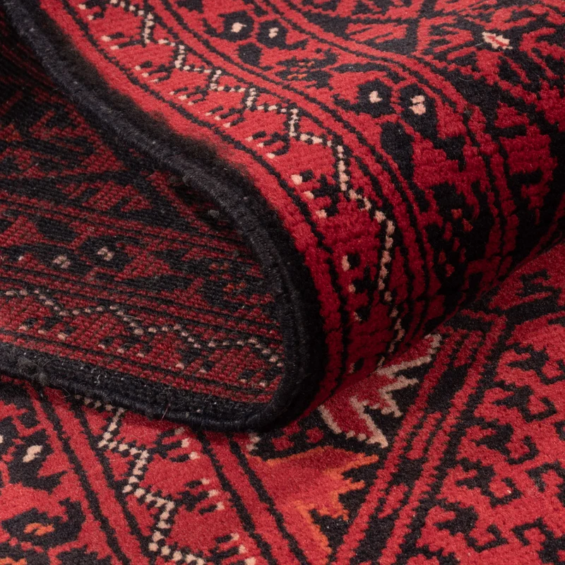 Afghan Teppich 77x390cm - Orientteppich - rot