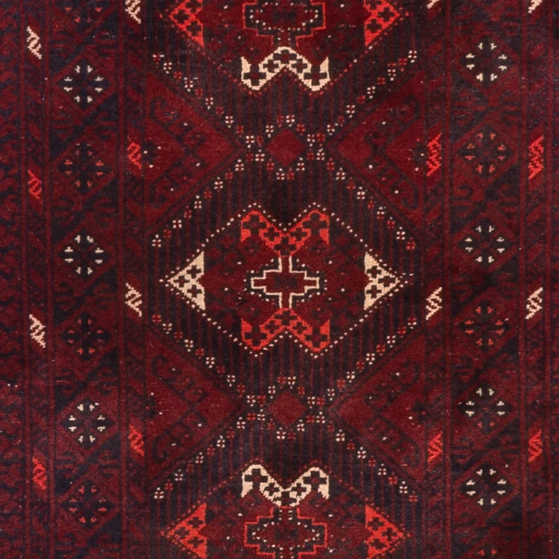 Afghan Teppich 78x293cm - Orientteppich - rot