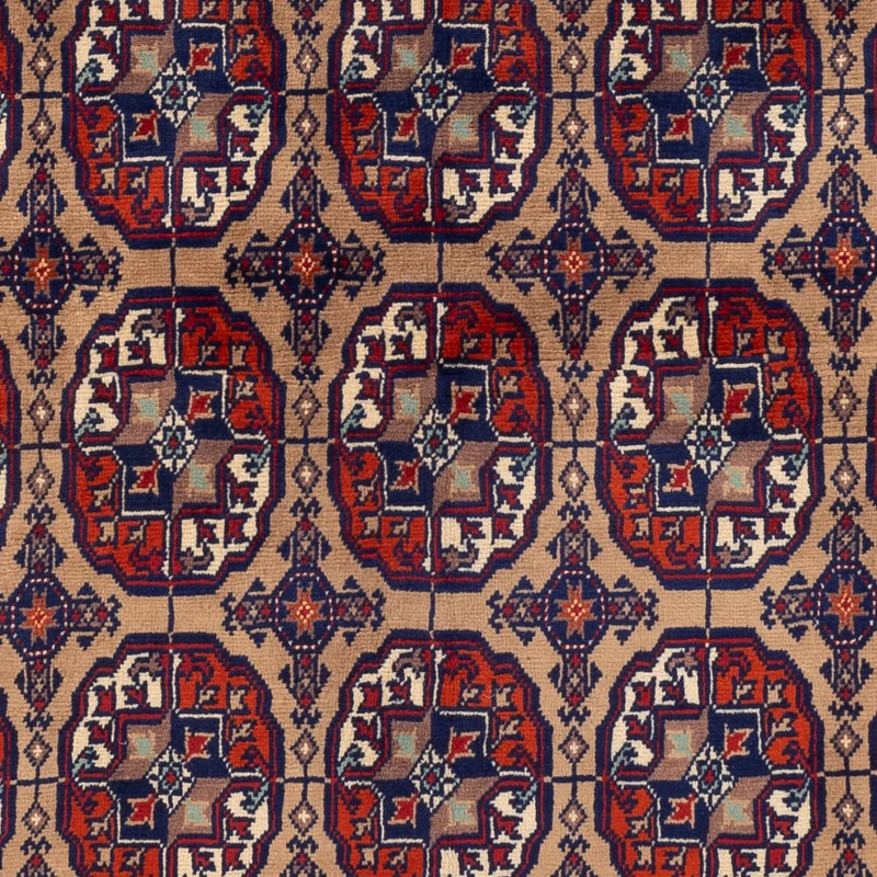 Afghan Teppich 148x195cm - Orientteppich - dunkelbeige