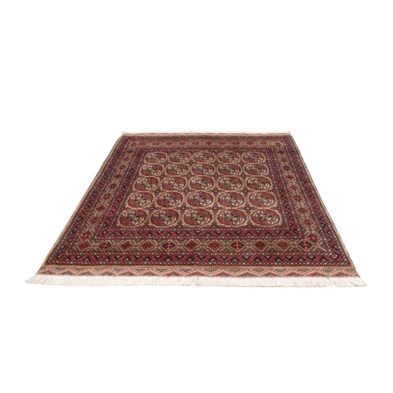 Afghan Teppich 148x195cm - Orientteppich - dunkelbeige