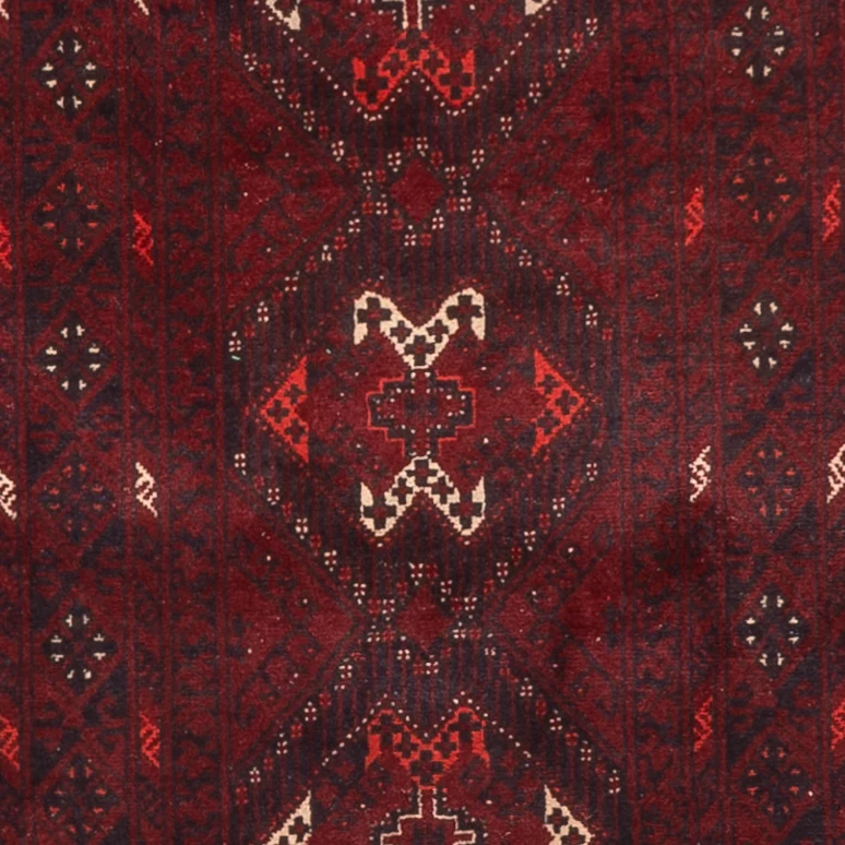 Afghan Teppich 79x295cm - Orientteppich - rot