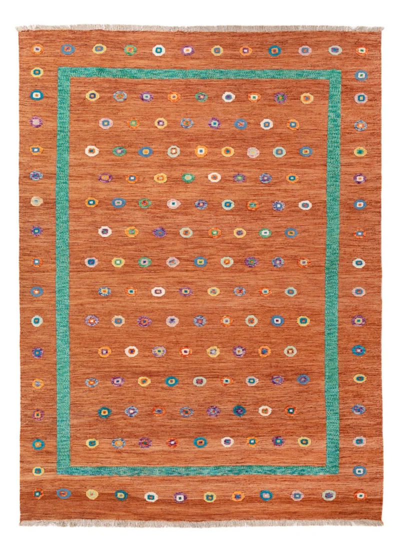 Kelim Maimene Teppich 207x290cm - orange