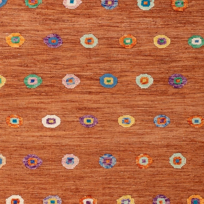 Kelim Maimene Teppich 207x290cm - orange