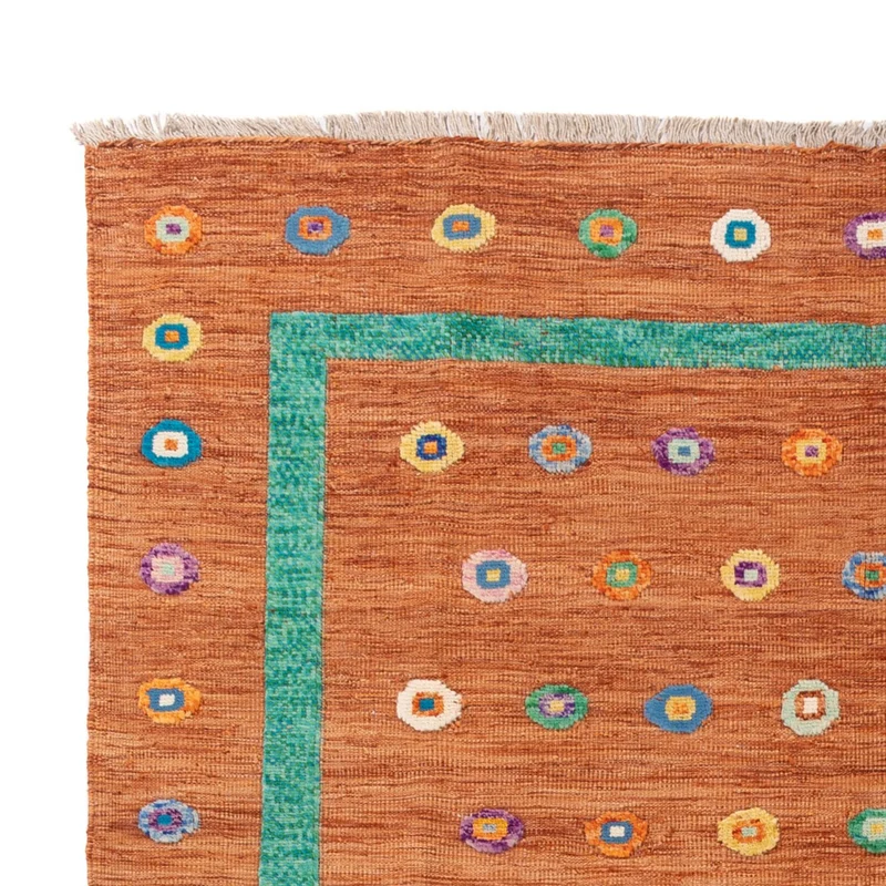 Kelim Maimene Teppich 207x290cm - orange