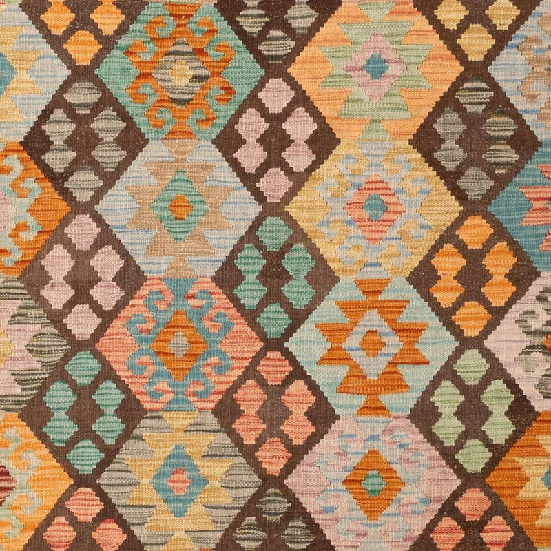 Kelim Maimene Teppich 205x297cm - mehrfarbig