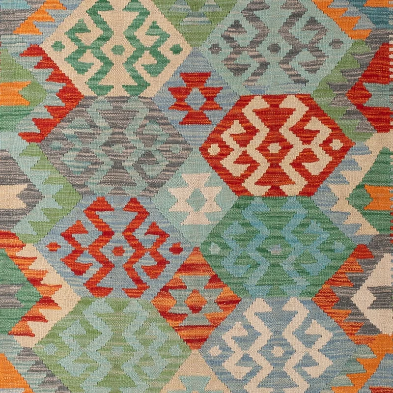 Kelim Maimene Teppich 211x287cm - mehrfarbig