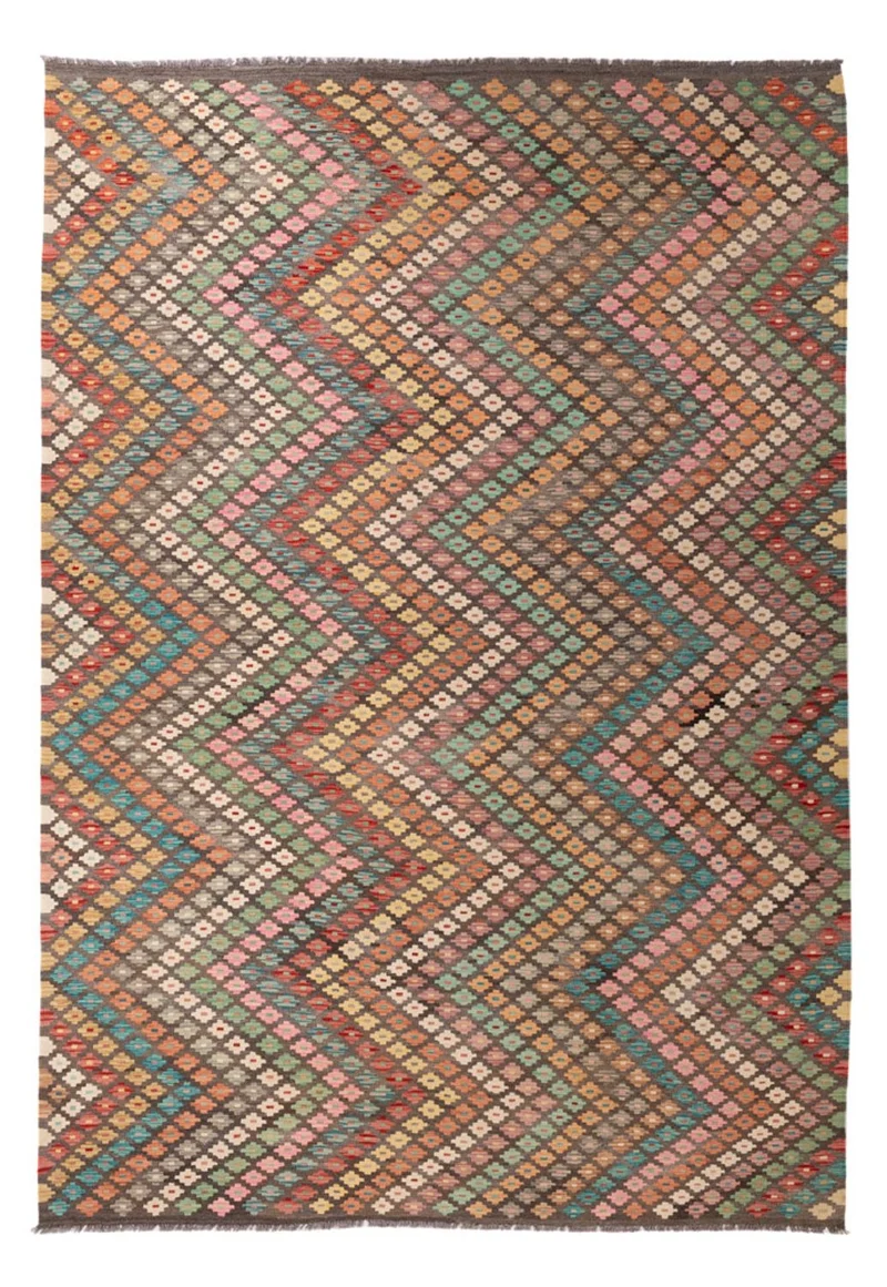 Kelim Maimene Teppich 204x296cm - mehrfarbig