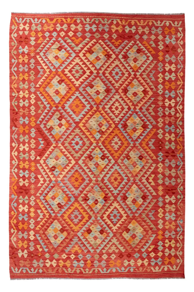 Kelim Maimene Teppich 200x305cm - mehrfarbig