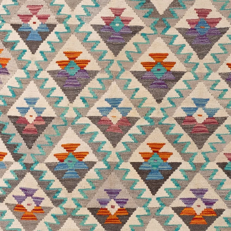 Kelim Maimene Teppich 197x300cm - mehrfarbig