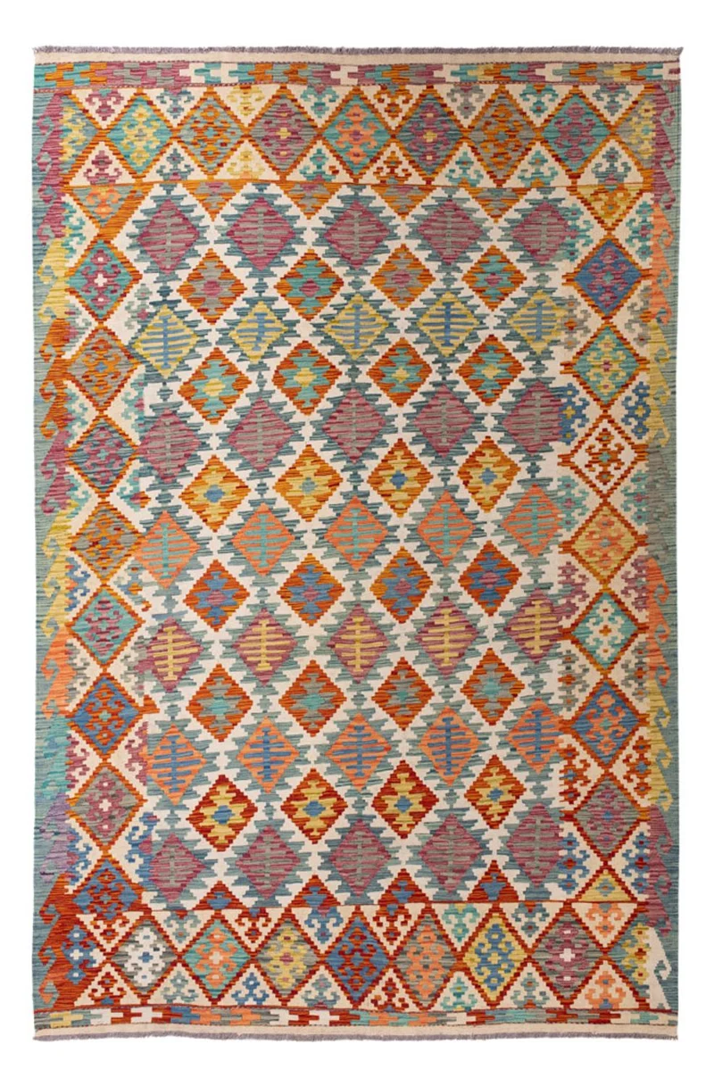 Kelim Maimene Teppich 198x298cm - mehrfarbig