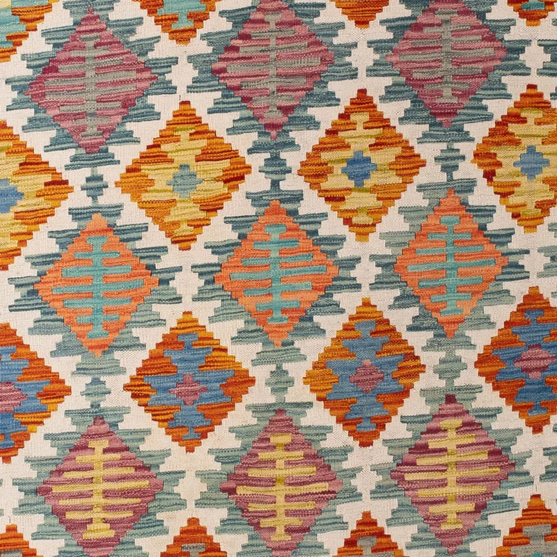Kelim Maimene Teppich 198x298cm - mehrfarbig