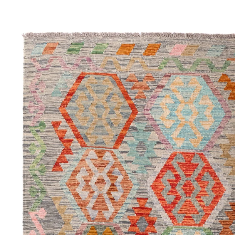 Kelim Maimene Teppich 202x294cm - mehrfarbig