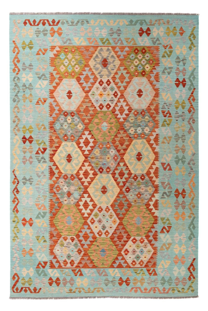 Kelim Maimene Teppich 195x305cm - mehrfarbig