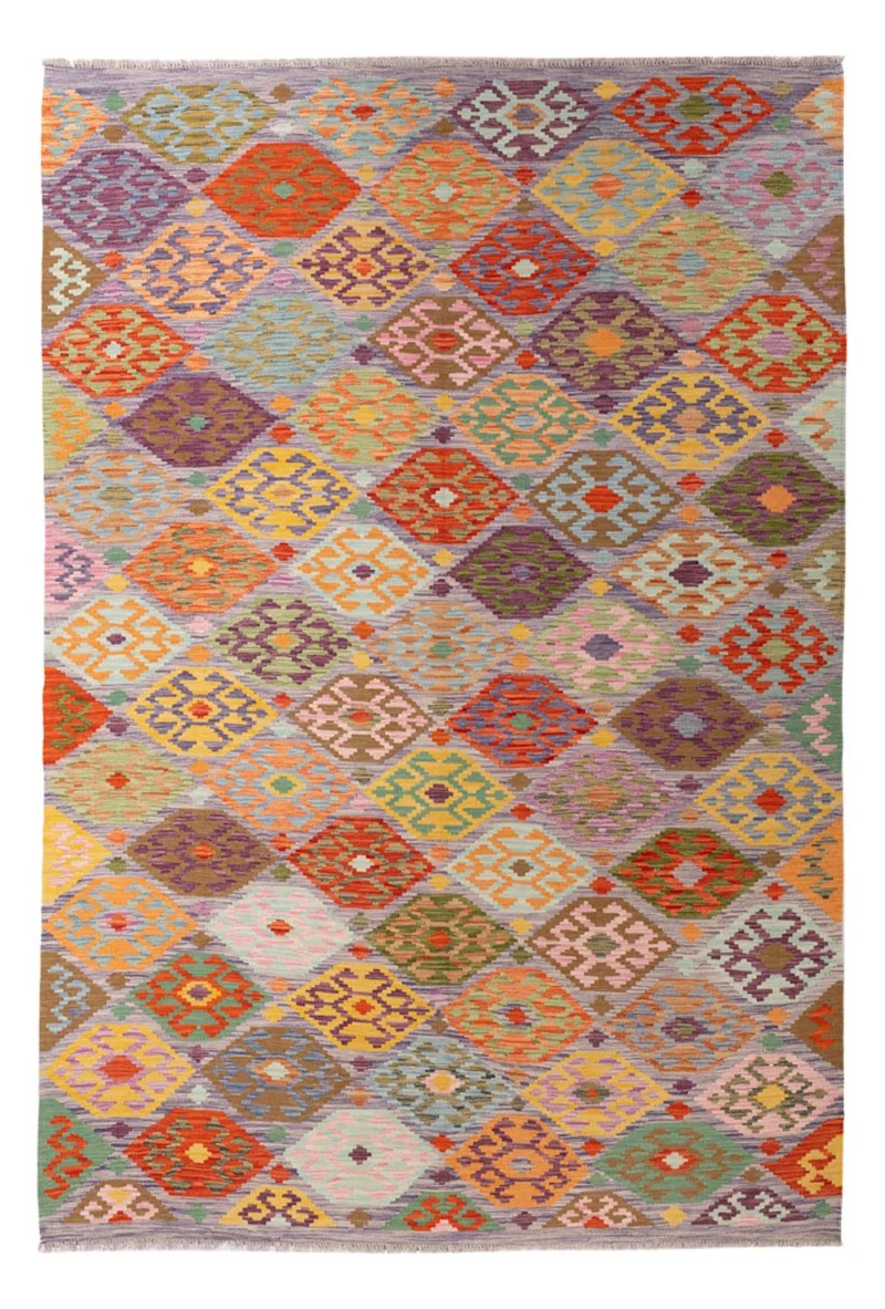 Kelim Maimene Teppich 204x292cm - mehrfarbig