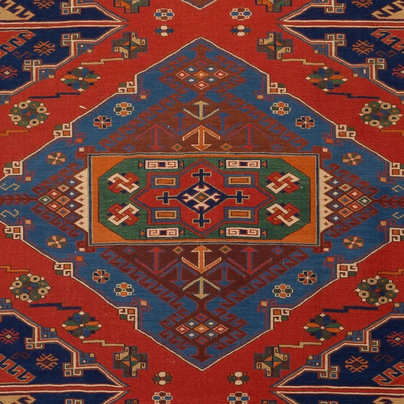 Kelim Afghan Teppich 204x294cm - rot
