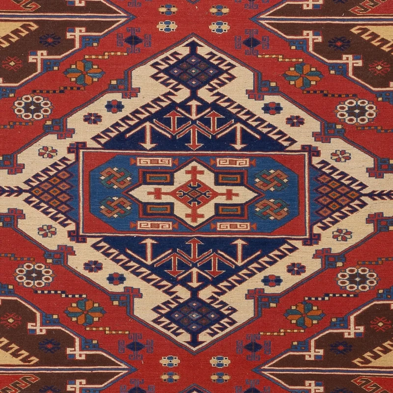 Kelim Afghan Teppich 204x282cm - rot