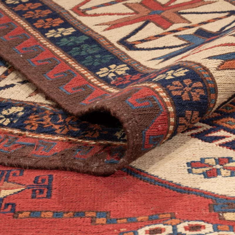 Kelim Afghan Teppich 204x282cm - rot