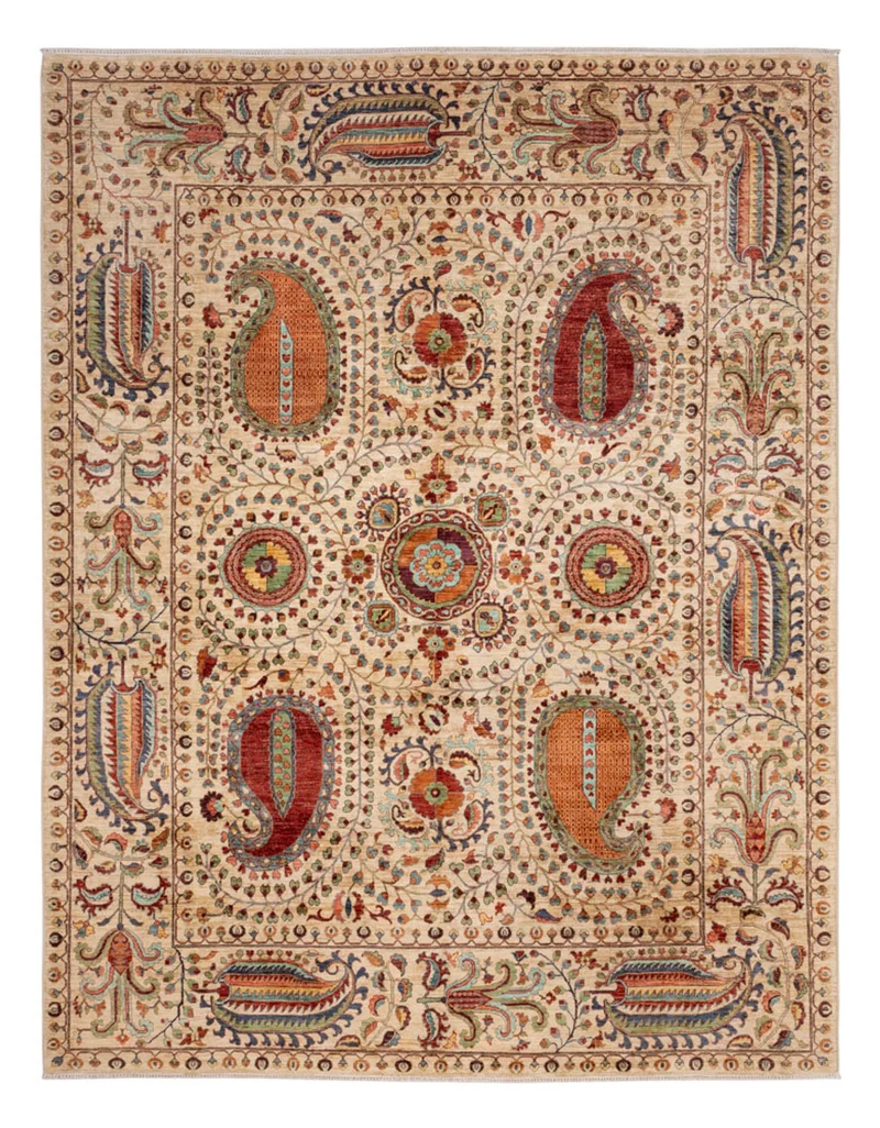 Ariana Teppich 215x286cm - Orientteppich - hellbeige