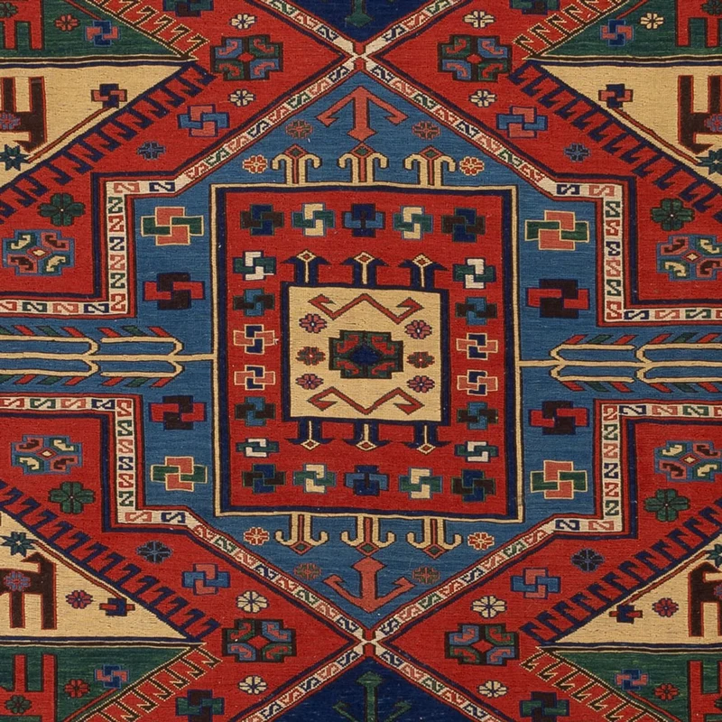 Kelim Afghan Teppich 205x276cm - rot