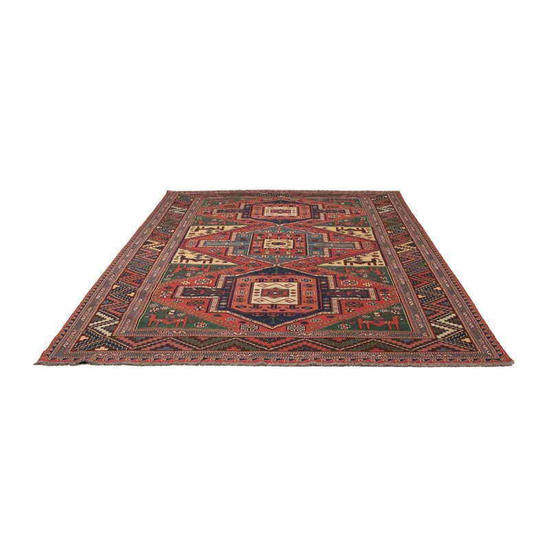 Kelim Afghan Teppich 205x276cm - rot