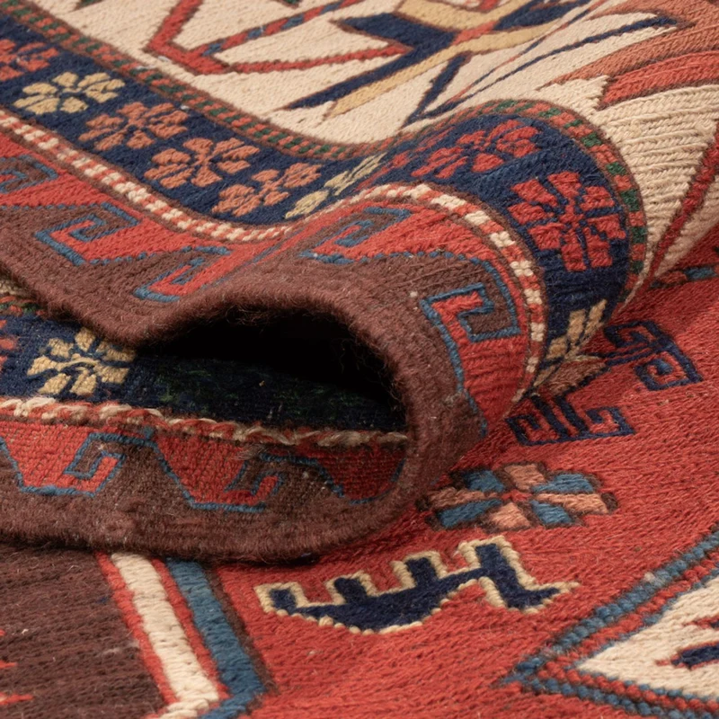 Kelim Afghan Teppich 198x282cm - rot