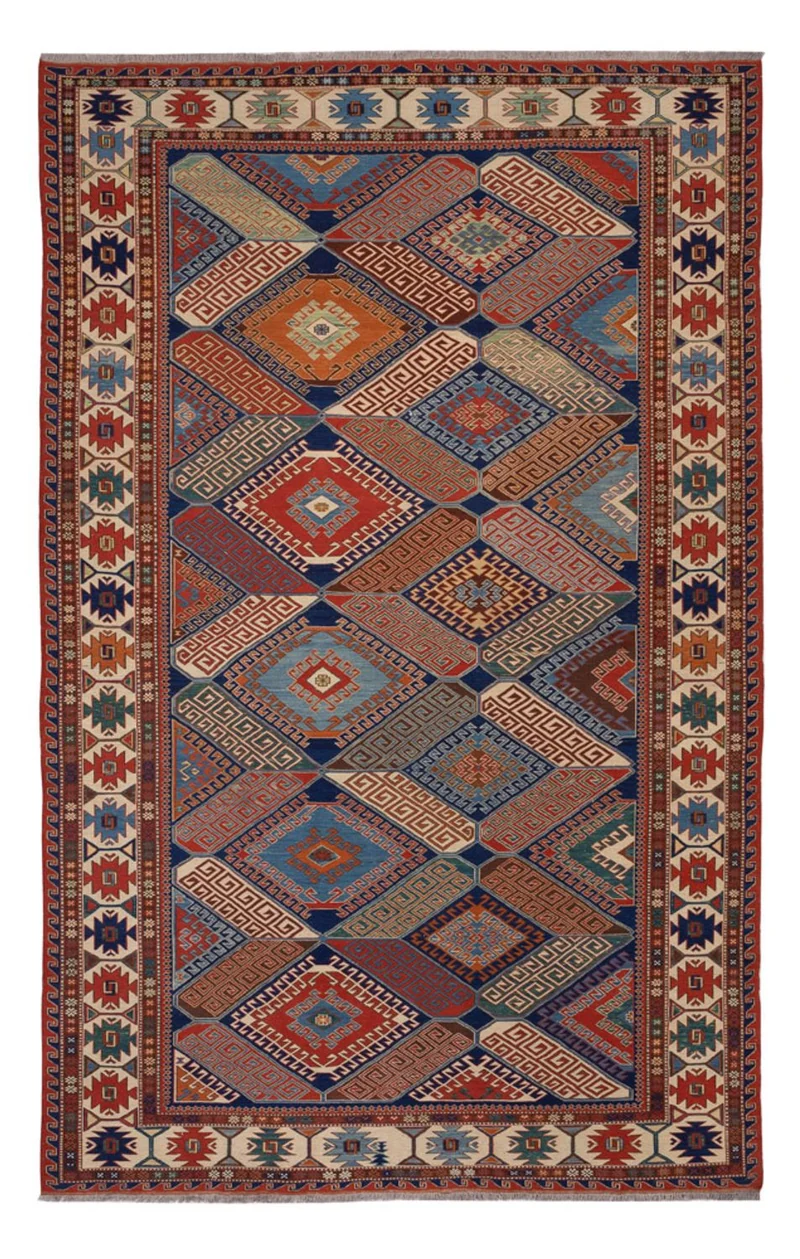 Kelim Afghan Teppich 189x291cm - mehrfarbig