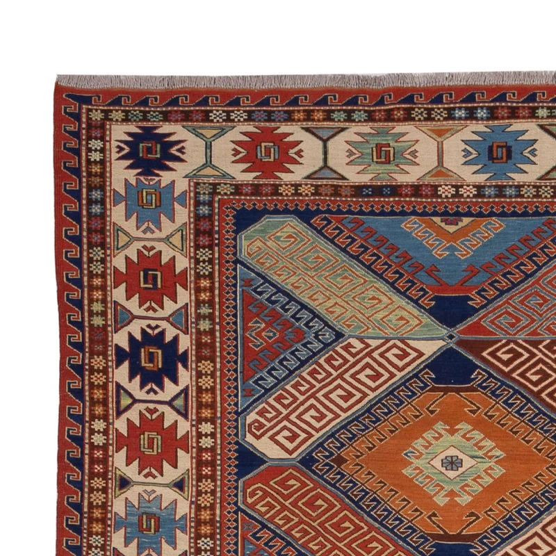 Kelim Afghan Teppich 189x291cm - mehrfarbig