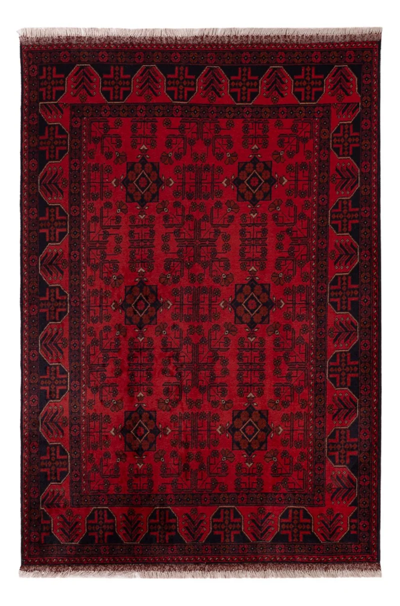 Khal Mohammadi Teppich 125x195cm - Orientteppich - dunkelrot