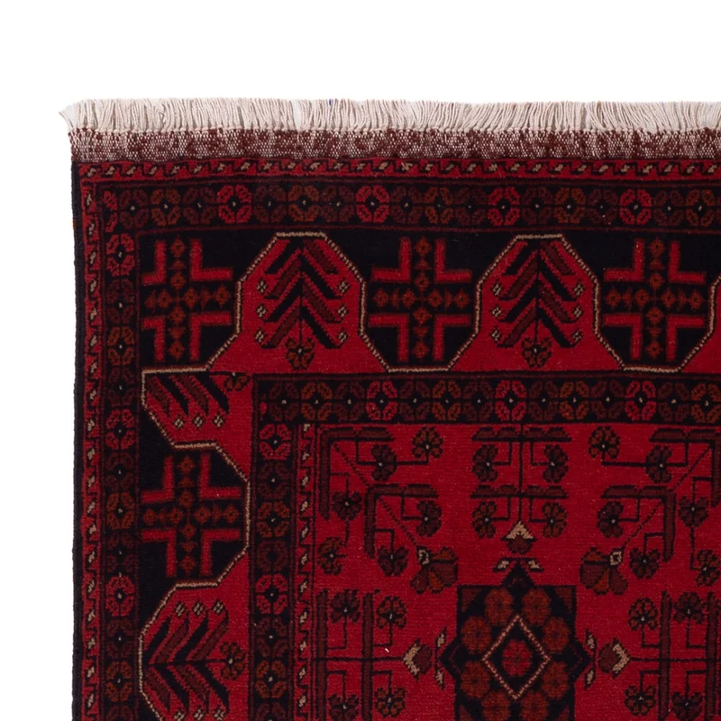 Khal Mohammadi Teppich 125x195cm - Orientteppich - dunkelrot