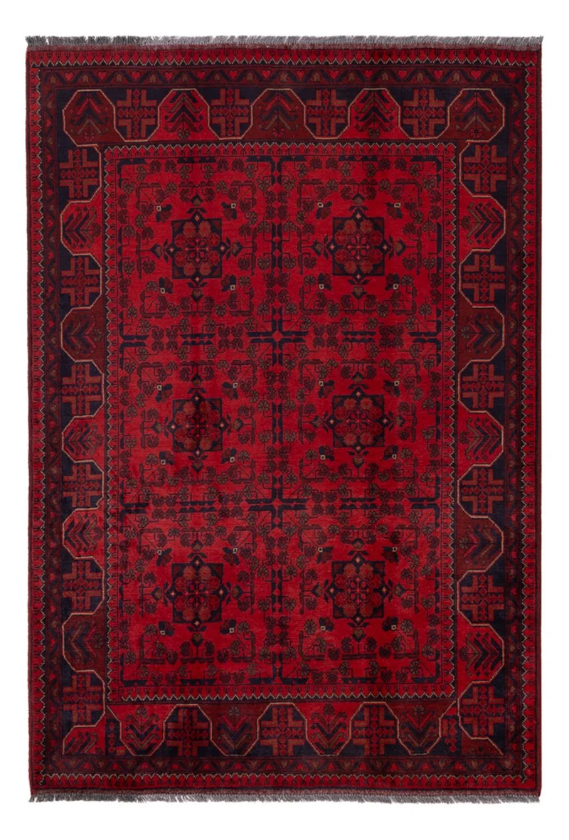 Khal Mohammadi Teppich 128x195cm - Orientteppich - dunkelrot